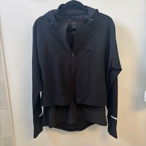 Sweaty Beaty Black Hooded Zip-Up Jacket